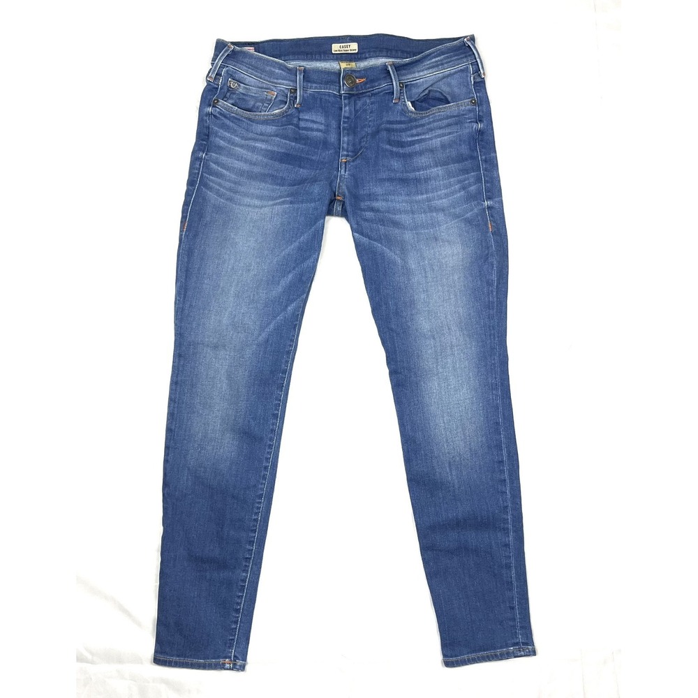True Religion Casey Womens 30 Low Rise Super Skinny Jeans Blue Denim Made in USA